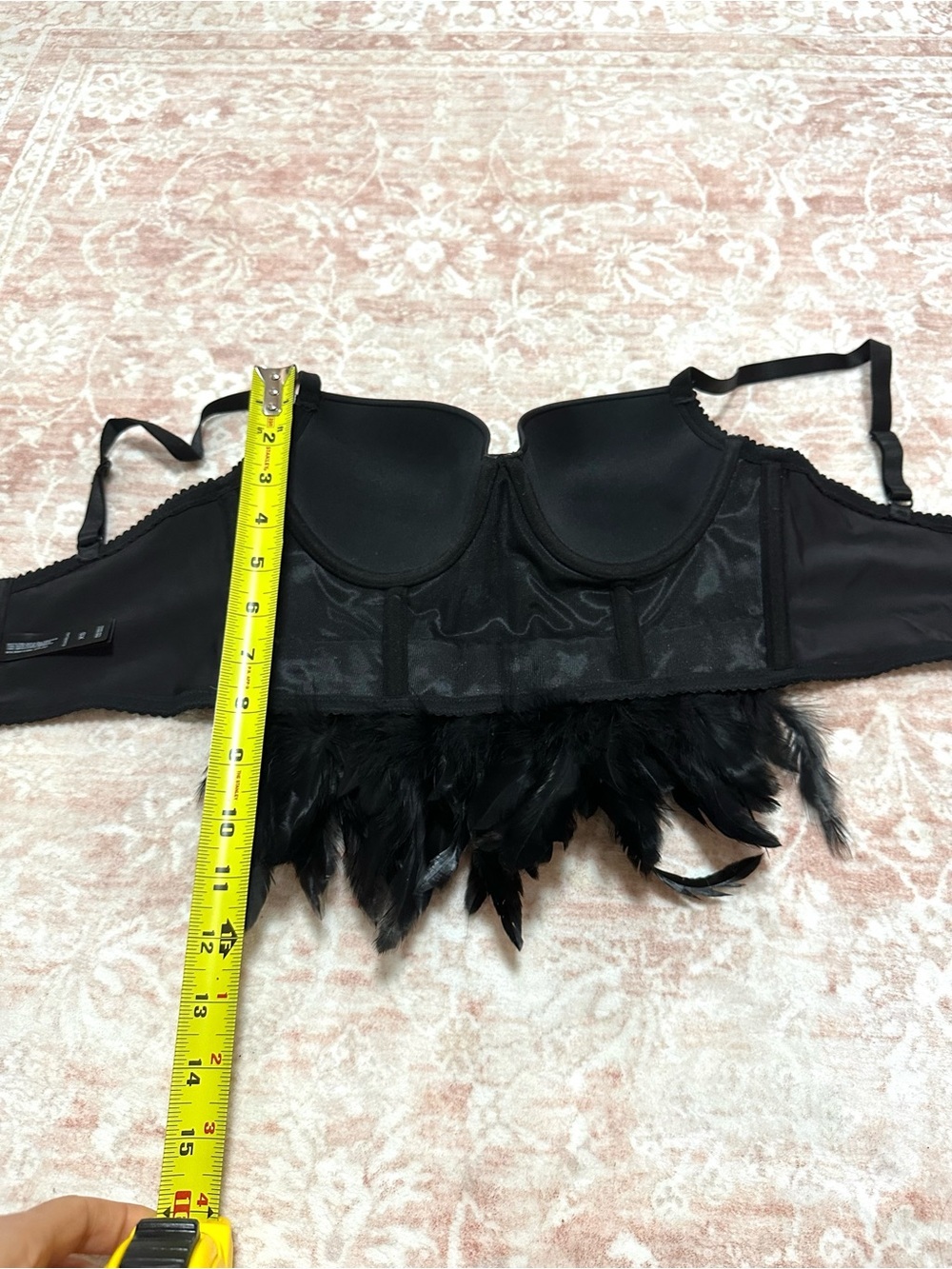 Vintage BEBE ✨Crystal & Feather Corset Top - Picture 11 of 11